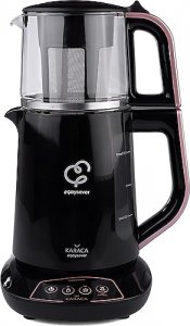Karaca Çaysever Konuşan 1700 W Cam Demlikli Çay Makinesi