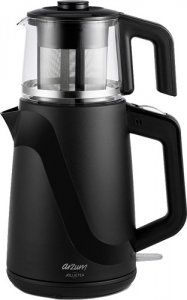 Arzum AR3062 Jollietea 1650 W Cam Demlikli Çay Makinesi Siyah