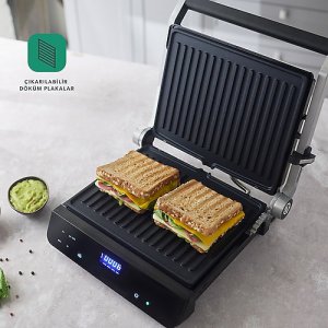 Homend Grilliant 1343H 2000 W Konuşan Tost Makinesi