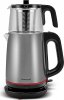 Homend Royaltea 1750H Inox Siyah 1800 W Cam Demlikli Çay Makinesi