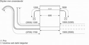 Bosch SMS4IKW51T 5 Programlı Bulaşık Makinesi