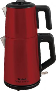 Tefal Magic Tea XL 1650 W Çelik Kırmızı Çay Makinesi