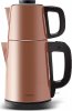 Karaca Tea Break Rose Gold 1650 W Çelik Demlikli Çay Makinesi