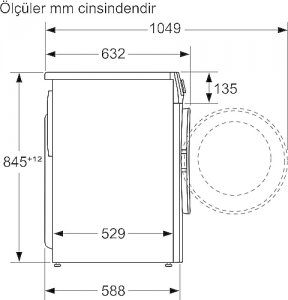 Bosch WGA244XSTR 1400 Devir 9 kg Çamaşır Makinesi