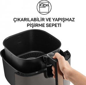 Arzum AR2074-B Airtasty XL Air Fryer 6 lt Bakır Yağsız Fritöz
