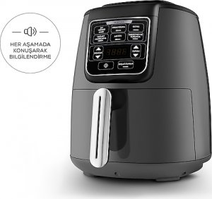 Karaca Air Pro Cook XL 2in1 Airfryer 4 lt Konuşan Yağsız Fritöz