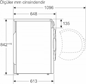 Profilo KM9610CTR 9 kg Çamaşır Kurutma Makinesi