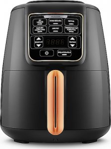 Karaca Air Pro Cook XL 2in1 Airfryer 4 lt Konuşan Yağsız Black Copper Fritöz