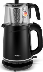 Homend Royaltea 1744H 1800 W Cam Demlikli Çay Makinesi