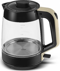 Karaca Glass Tea XL 2in1 Krem Cam Çay Makinesi