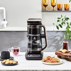 Karaca Çaysever Robotea Pro 4in1 2500 W Black Copper Konuşan Cam Çay Makinesi