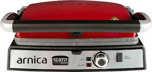 Arnica Tostit Maxi Granit Kırmızı 2000 W Tost Makinesi