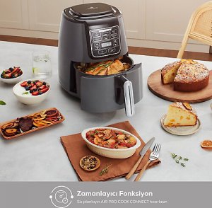Karaca Connect Air Pro Cook XL 2in1 Airfryer 4 lt Yağsız Fritöz