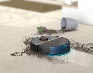 Philips HomeRun 7000 Serisi Aqua XU7100/01 Çöp İstasyonlu Siyah Gold Akıllı Robot Süpürge
