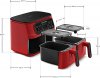 Karaca Air Pro Cook Duo Köz XXXL Ruby 8 lt Yağsız Fritöz