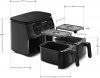 Karaca Air Pro Cook Duo Köz XXXL Black 8 lt Yağsız Fritöz