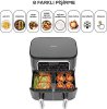 Karaca Air Pro Cook Duo Köz XXXL Space Gray 8 lt Yağsız Fritöz