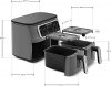 Karaca Air Pro Cook Duo Köz XXXL Space Gray 8 lt Yağsız Fritöz