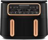 Karaca Air Pro Cook Duo Ev Yemeği XXXL 8 lt Black Copper Yağsız Fritöz