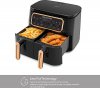 Karaca Air Pro Cook Duo Ev Yemeği XXXL 8 lt Black Copper Yağsız Fritöz