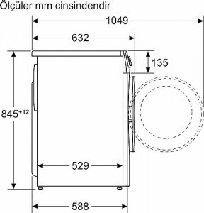 Profilo CGA244ZRTR 9 kg 1400 Devir Çamaşır Makinesi