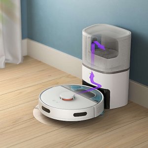Philips HomeRun 3000 Serisi Aqua XU3110/02 Çöp İstasyonlu Beyaz Akıllı Robot Süpürge