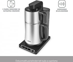 Homend Smart Royaltea Plus 1781H 2in1 Çelik Otomatik Türk Kahve ve Çay Makinesi