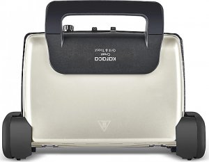 Karaca Crust Grill Toast Krem 1800 W Izgara ve Tost Makinesi