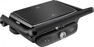 Karaca Gastro Grill Glass Premium 2400 W Black Chrome Tost Makinesi