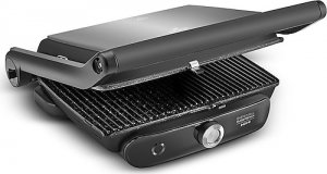 Karaca Gastro Grill Glass Premium 2400 W Black Chrome Tost Makinesi