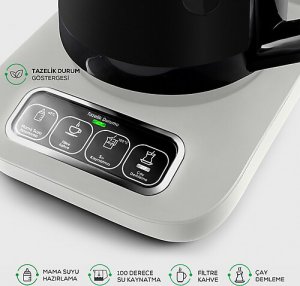 Karaca Çaysever Robotea Pro 4in1 2500 W Starlight Konuşan Cam Çay Makinesi