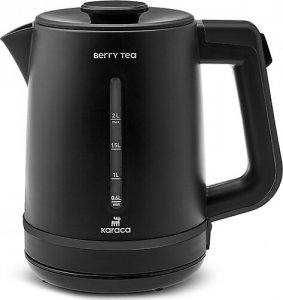 Karaca Berry Tea XL 2in1 1700 W Shiny Black Çelik Çay Makinesi