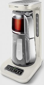 Karaca Çaysever Robotea Pro 4in1 2500 W Swiss Konuşan Cam Demlikli Çay Makinesi