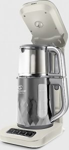 Karaca Çaysever Robotea Pro 4in1 2500 W Swiss Konuşan Cam Demlikli Çay Makinesi
