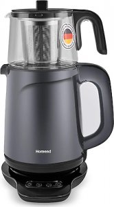 Homend Royaltea 1729H 1800 W Cam Demlikli Konuşan Çay Makinesi