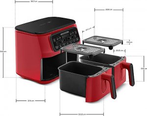 Karaca Air Pro Cook Duo Superfresh 8 lt Yağsız Fritöz