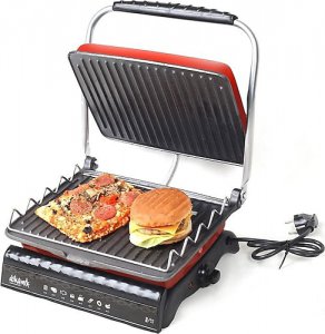 Dökümix Ultra Plus Kırmızı 1800 W Organik Döküm Izgara ve Tost Makinesi