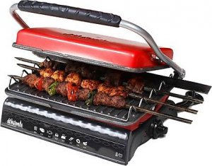 Dökümix Ultra Plus Kırmızı 1800 W Organik Döküm Izgara ve Tost Makinesi