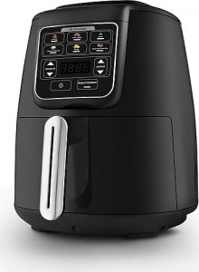 Karaca Air Pro Cook Köz Steel XL Çelik Hazneli 4 lt Black Silver Yağsız Fritöz