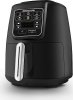 Karaca Air Pro Cook Köz Steel XL Çelik Hazneli 4 lt Black Silver Yağsız Fritöz