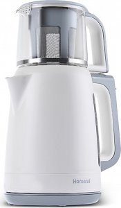 Homend 1756H 1800 W Cam Demlikli Beyaz Çay Makinesi