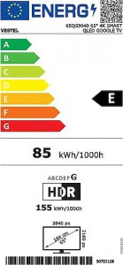 Vestel 65QG9840 4K Ultra HD 65