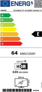 Vestel 55UG9940 4K Ultra HD 55