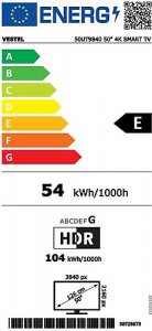 Vestel 50UT9840 4K Ultra HD 50